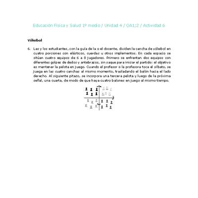 Educación Física 1 medio-Unidad 4-OA1;2-Actividad 6