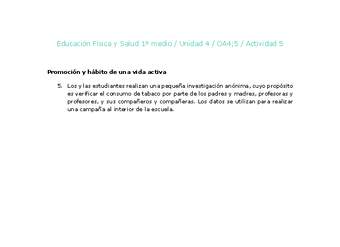 Educación Física 1 medio-Unidad 4-OA4;5-Actividad 5