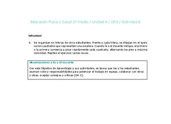 Educación Física 2 medio-Unidad 4-OA3-Actividad 6