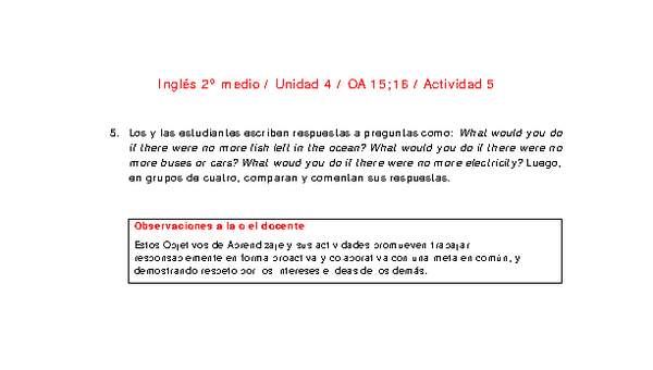 Inglés 2 medio-Unidad 4-OA15;16-Actividad 5