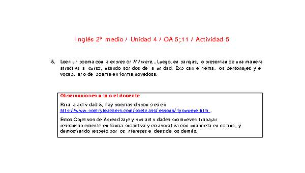 Inglés 2 medio-Unidad 4-OA5;11-Actividad 5
