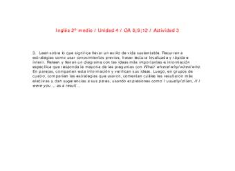 Inglés 2 medio-Unidad 4-OA8;9;12-Actividad 3