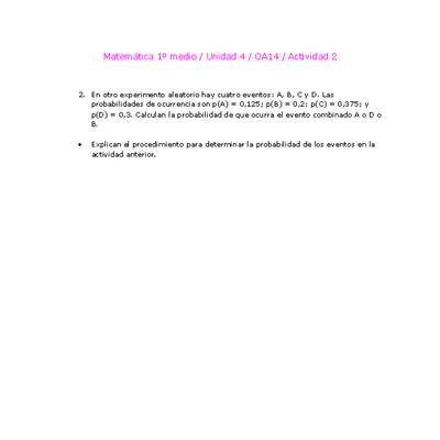 Matemática 1 medio-Unidad 4-OA14-Actividad 2