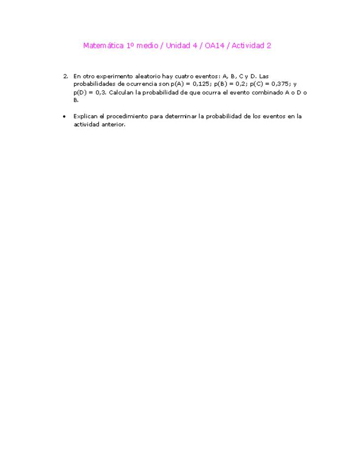 Matemática 1 medio-Unidad 4-OA14-Actividad 2