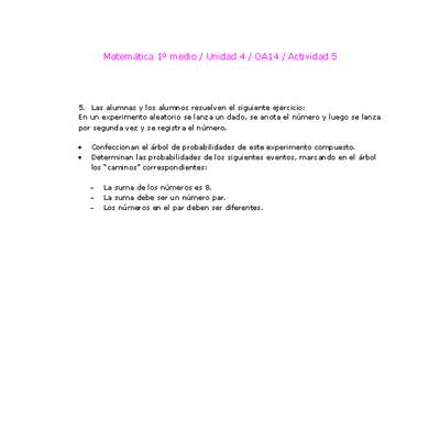 Matemática 1 medio-Unidad 4-OA14-Actividad 5