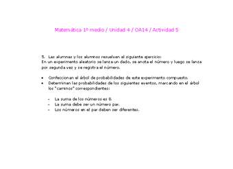 Matemática 1 medio-Unidad 4-OA14-Actividad 5