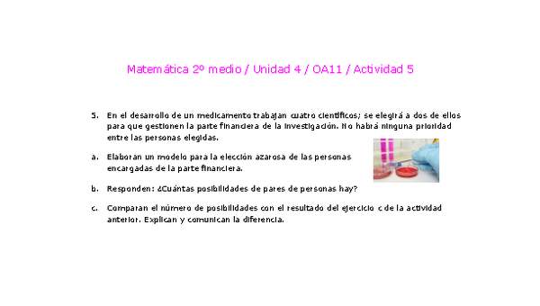 Matemática 2 medio-Unidad 4-OA11-Actividad 5