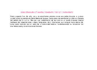 Artes Musicales 2 medio-Unidad 4-OA1;7-Actividad 2