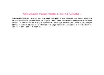 Artes Musicales 2 medio-Unidad 4-OA4;5;6-Actividad 3