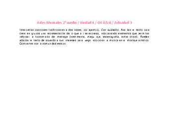 Artes Musicales 2 medio-Unidad 4-OA4;5;6-Actividad 3