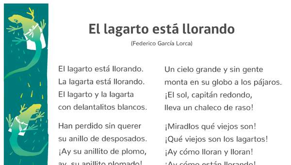 El lagarto está llorando