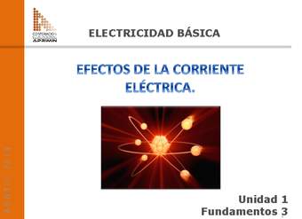 Presentación Efectos de la corriente eléctrica