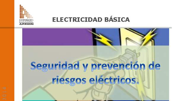 Presentación Seguridad y prevención de riesgos eléctricos