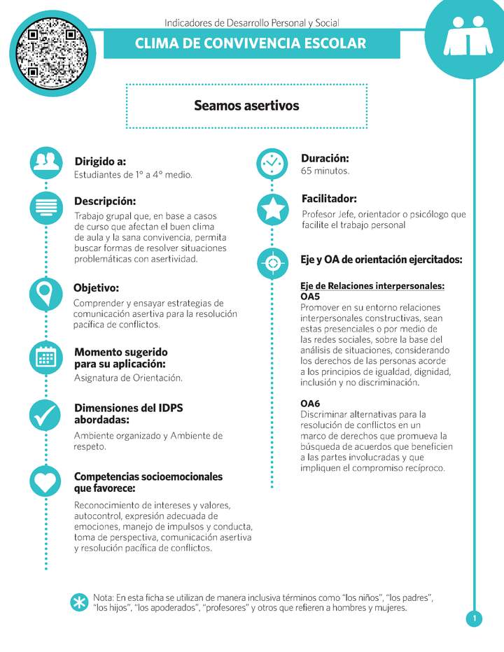 Ficha IDPS: Seamos asertivos.