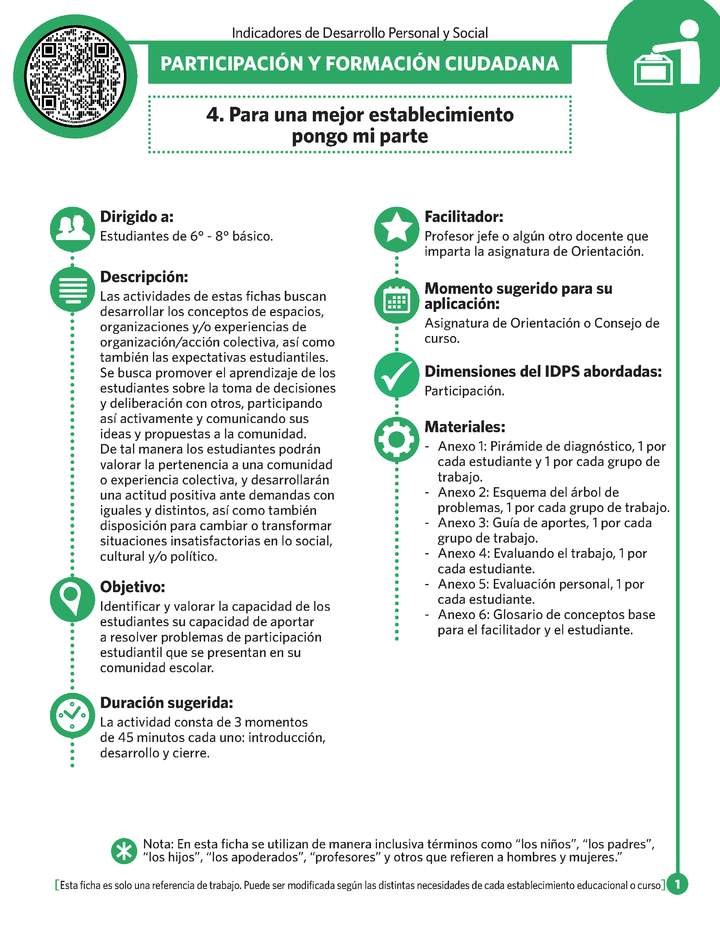 Ficha N° 4: Para un mejor establecimiento pongo de mi parte.