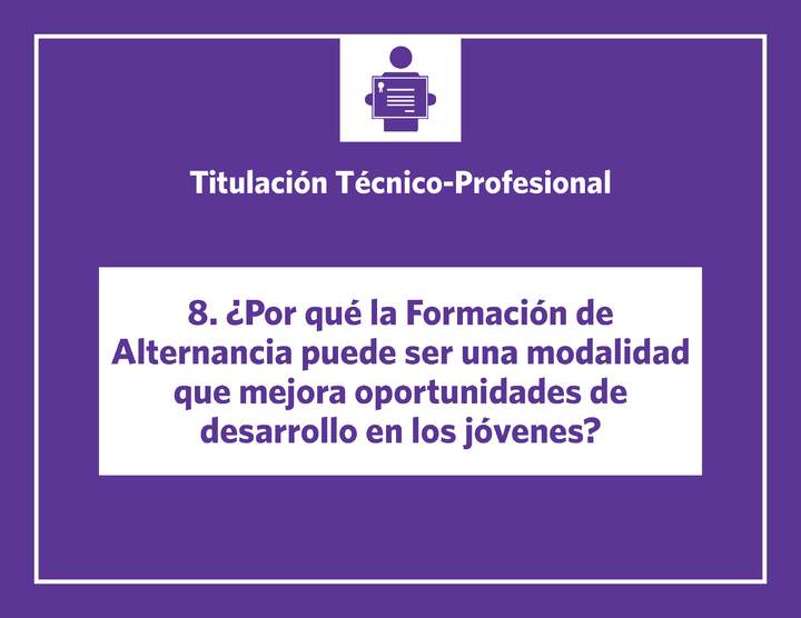 Presentación: La formación de alternancia mejora las oportunidad de desarrollo.