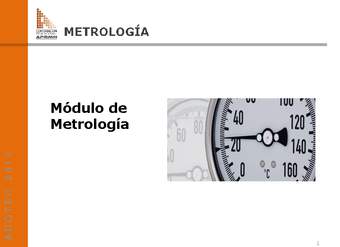 Presentación Fundamentos de metrología - magnitudes