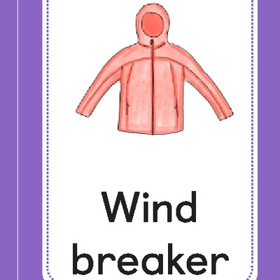 Tarjeta para imprimir o proyectar: Windbreaker