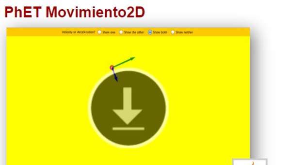 PhET Movimiento 2D