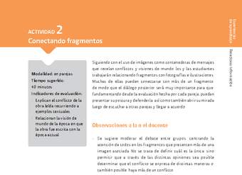 Sugerencia para el profesor: Actividad 2: Conectando fragmentos