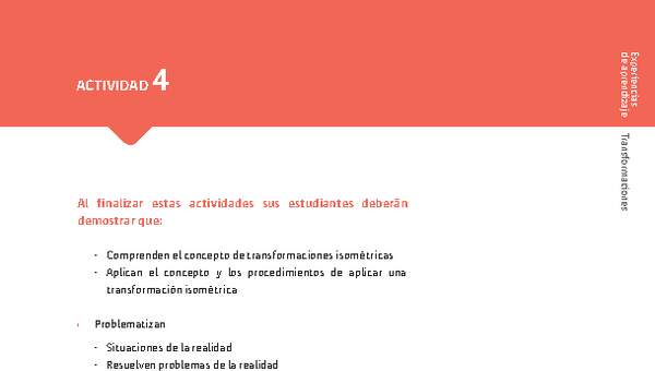 Sugerencia para el profesor: Actividad 4
