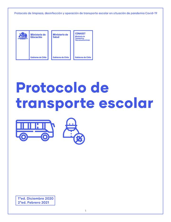 Protocolo de transporte escolar