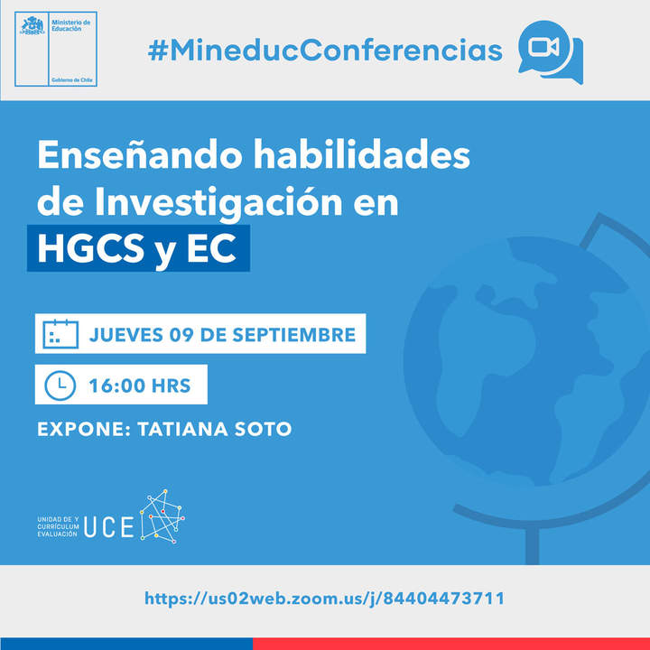 Conferencia: Enseñando habilidades de Investigación en HGCS y EC