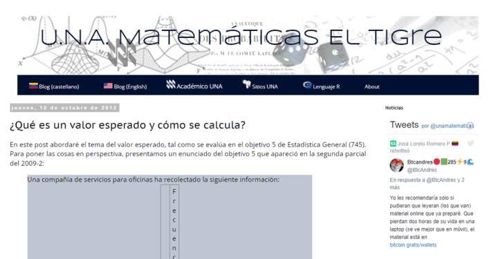 U.N.A Matemática El tigre