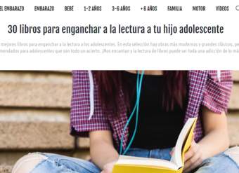 Ser padres: Libros para enganchar a tu hijo adolescente