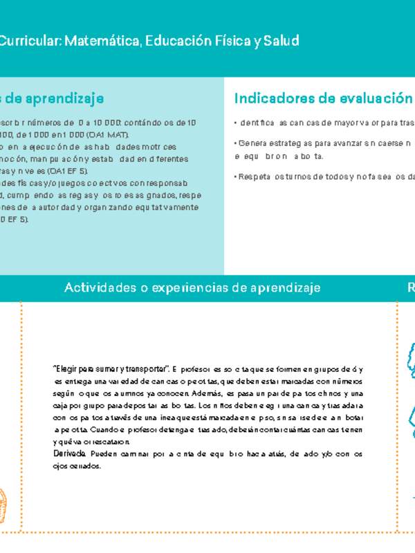 4° básico, Ficha N° 8 Movimiento en 15 minutos