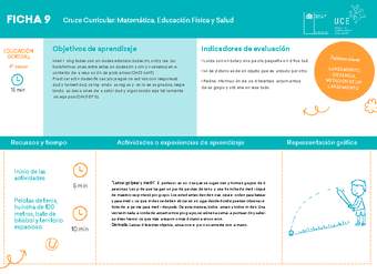 4° básico, Ficha N° 9 Movimiento en 15 minutos