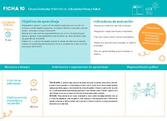 2° básico, Ficha N° 10 Movimiento en 15 minutos