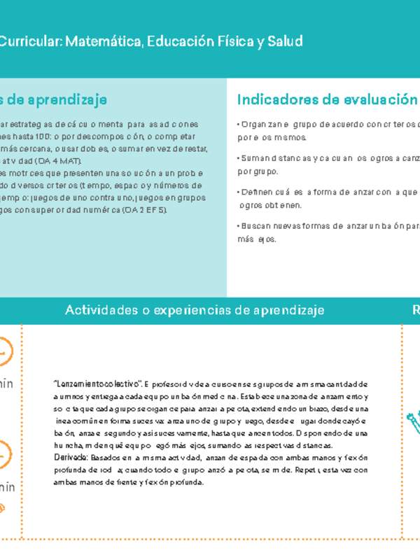 Ficha N° 5 Movimiento en 15'