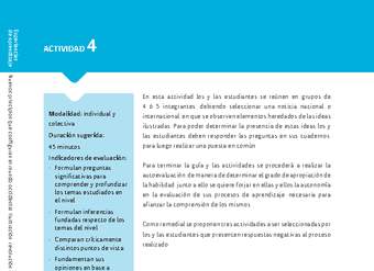 Sugerencia para el profesor: Actividad 4