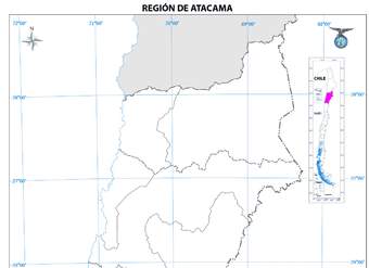 Mapa región de Atacama (mudo)