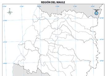 Mapa región del Maule (mudo)