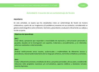 Actividad 2: Creación de un cortometraje de ficción