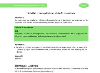 Actividad 1: La arquitectura y el diseño en contexto