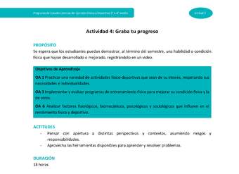 Actividad 4: Graba tu progreso