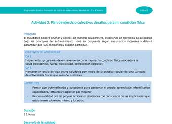 Actividad 2: Plan de ejercicio colectivo: desafíos para mi condición física