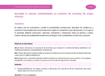 Actividad 3: Calcular probabilidades en contexto de incendios de origen eléctrico