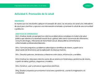 Actividad 4: Promoción de la salud