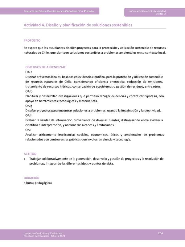 Actividad 4: Diseño y planificación de soluciones sostenibles