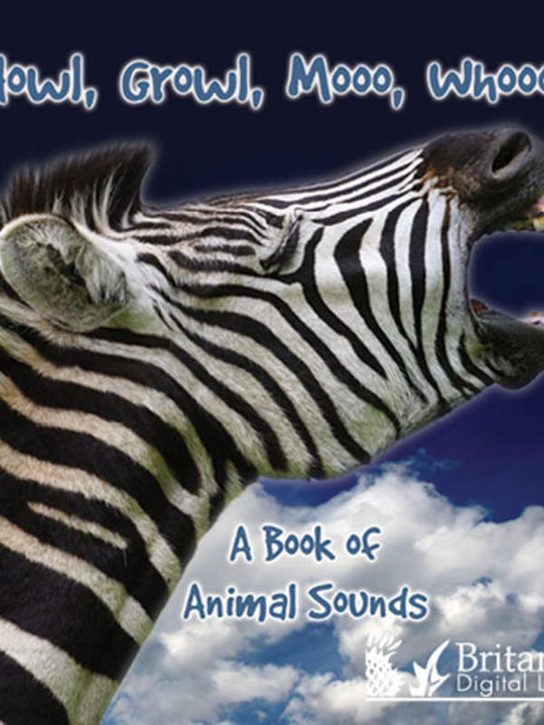 Howl, Growl, Mooo, Whooo, A Book of Animals Sounds