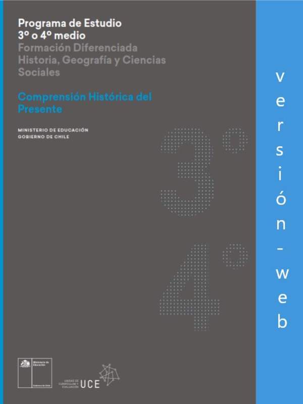 Programa de Comprensión histórica del presente para 3° o 4° medio Diferenciado HC