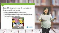 Lenguaje - Resumen Anual de Indicadores de Producción de Textos - Clase N°32 2019