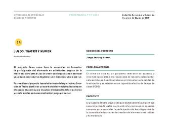 Proyecto ABP: Juego, teatro y humor