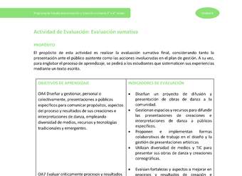 Actividad de evaluación sumativa