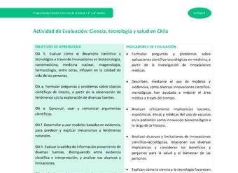 Actividad de evaluación: Ciencia, tecnología y salud en Chile