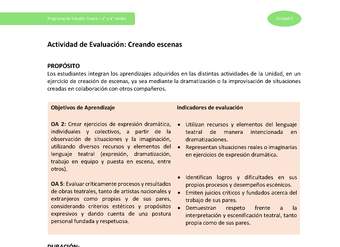 Actividad de evaluación: Creando escenas